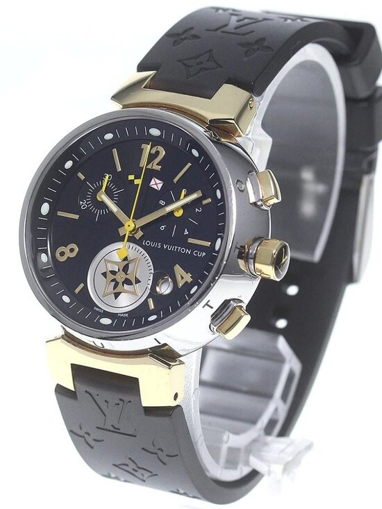 LOUIS VUITTON Tambour Chrono LV Cup Q1325 Date Quartz Boy\'s Watch_719649 main image 4
